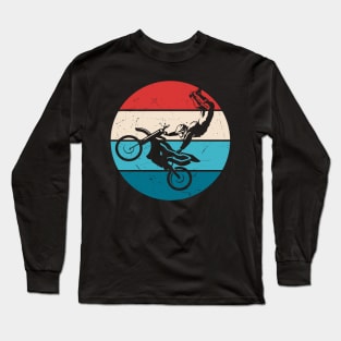 Freestyle Motorcyclist Retro Long Sleeve T-Shirt